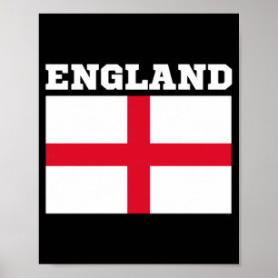 Póster Diseño de amante del fútbol de Inglaterra para hom
