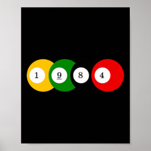 Póster Diseño de Año de Color de la Vintage de la Banca d