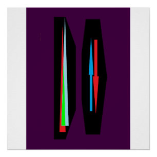 Póster Diseño de arte púrpura oscuro y profundo