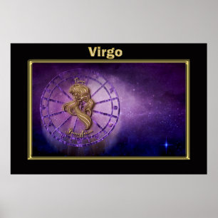 Póster Diseño de Astrología Vergo Zodiac