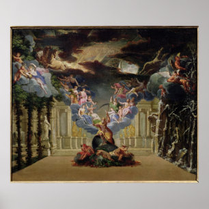 Póster Diseño de "Atys" por Jean-Baptiste Lully