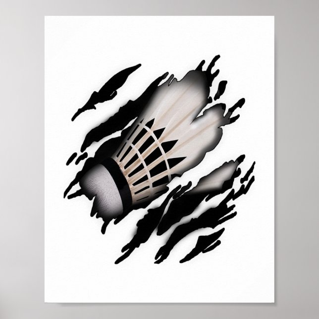 Póster Diseño de Badminton In Me (Frente)