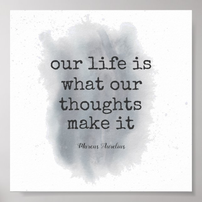 Póster diseño de bandeja de pintura de comillas literaria (Frente)