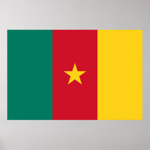 Póster Diseño de bandera de Camerún