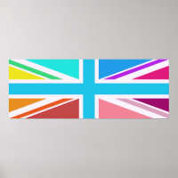 Diseño de bandera de la unión/Jack - multicolor