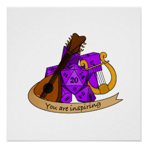 Póster Diseño de Bard Dice