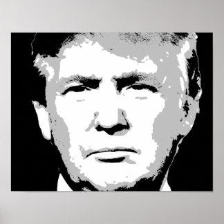 PÓSTER DISEÑO DE BLOQUE DE DONALD TRUMP