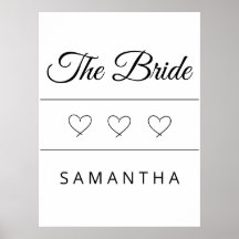 Diseño de boda personalizado de la novia