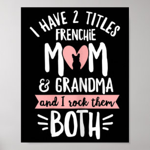 Póster Diseño de bulldog para tu abuela francesa