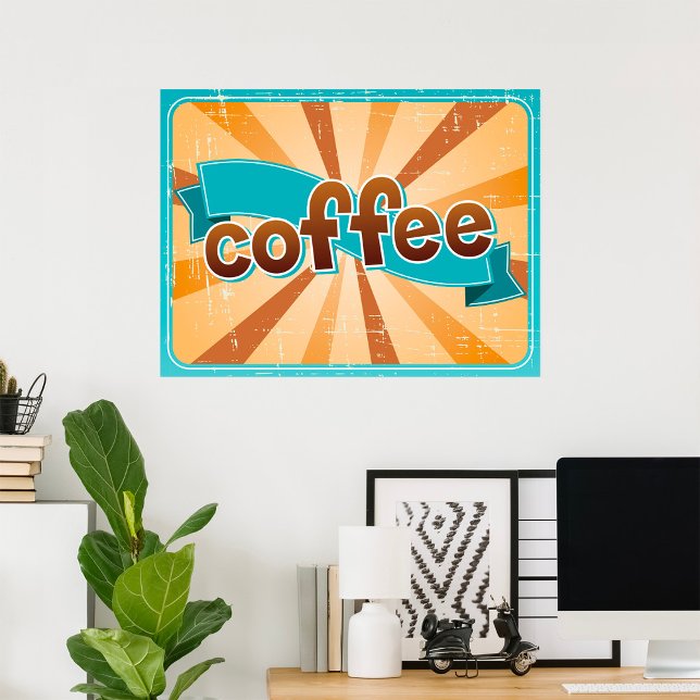 Póster Diseño de café retro (Subido por el creador)