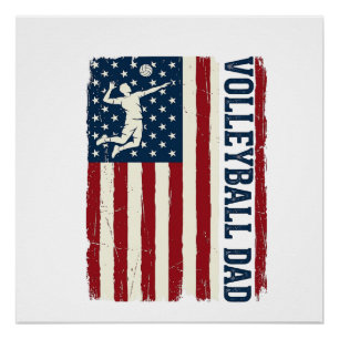 Póster Diseño de camiseta con bandera patriótica para pap