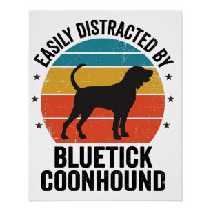 Póster Diseño de camiseta de amante de perros vintage Blu
