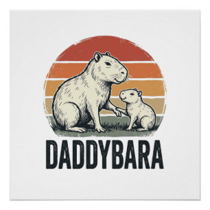 Póster Diseño de camiseta de puesta de sol vintage de Dad