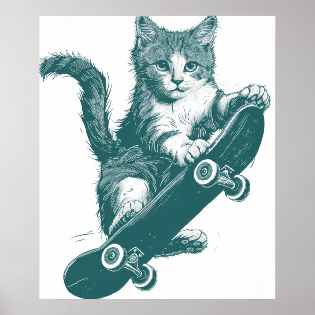 Póster Diseño de camiseta gráfica de dibujo de línea mini (Frente)