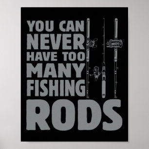 Póster Diseño de cañas de pescar para pescadores divertid
