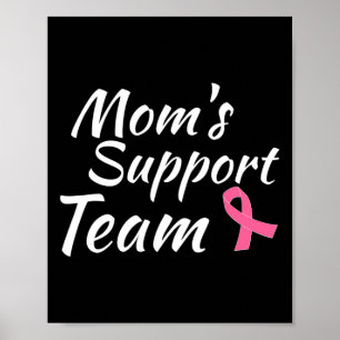 Póster Diseño de cáncer de mama Mamás Apoyo a la Concienc