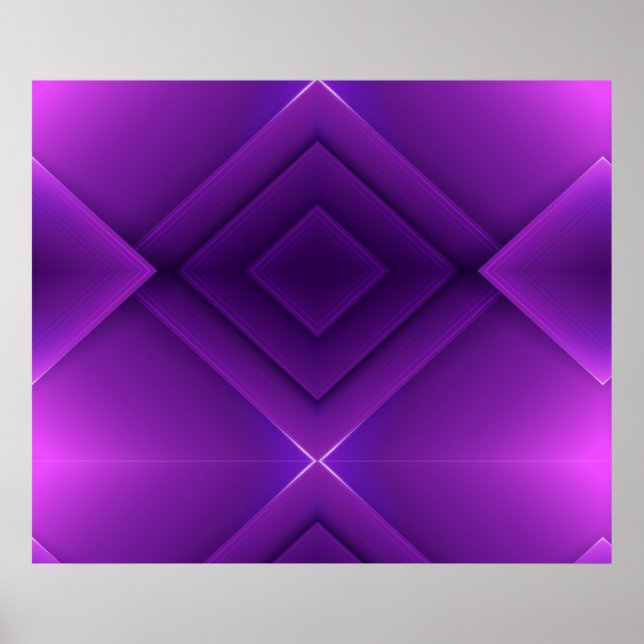 Póster diseño de cartel colorido con arcoíris vibrante (Frente)