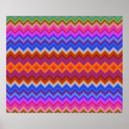 Póster diseño de cartel colorido con arcoíris vibrante