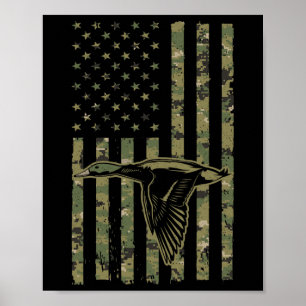 Póster Diseño De Caza De Patos De Guay Para Hombres