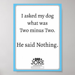 Póster Diseño de chiste divertido y genial de papá