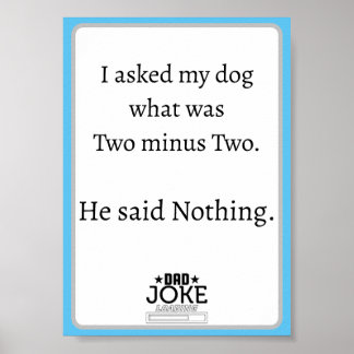 Póster Diseño de chiste divertido y genial de papá