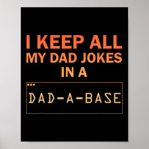 Póster Diseño de Chistes para Hombres Base de Datos Papá 