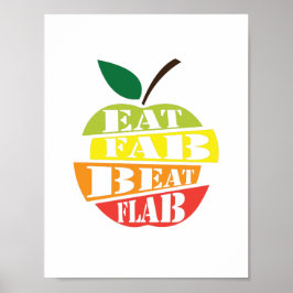 Póster Diseño de cita come fab, vence flacidez