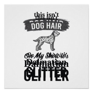 Póster Diseño de cita de pelo de perro divertido con bril