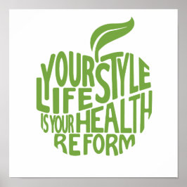 Póster diseño de cita de salud.