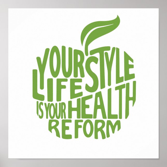 Póster diseño de cita de salud. (Frente)