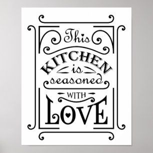 Póster Diseño de citas de cocina