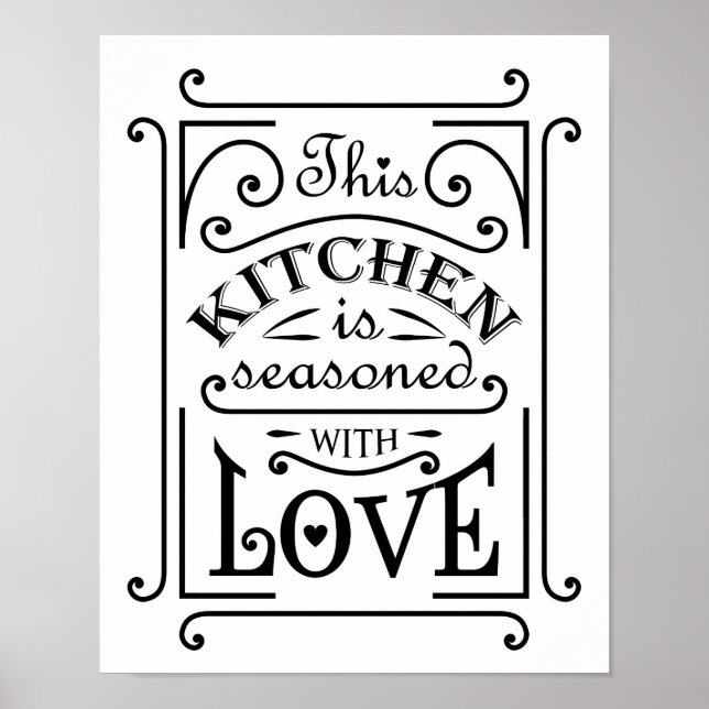Póster Diseño de citas de cocina (Frente)