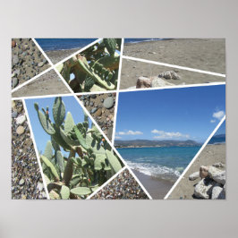 Póster Diseño de Collage mediterráneo