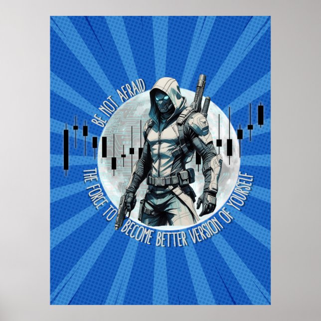 Póster diseño de comercio de fantasía | Ciberpunk | Creci (Frente)