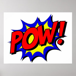 Póster Diseño de cómics de POW