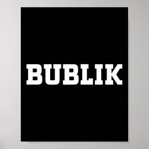 Póster Diseño de comida Bublik para hombres mujeres niños