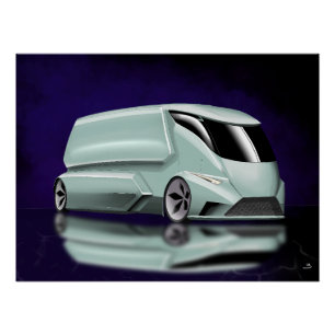 Póster Diseño de concepto de camión