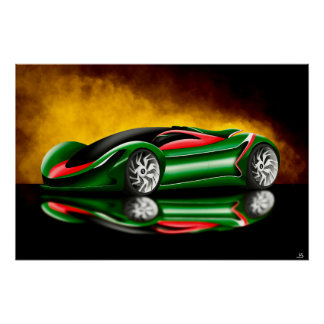 Póster Diseño de concepto de hipercoches