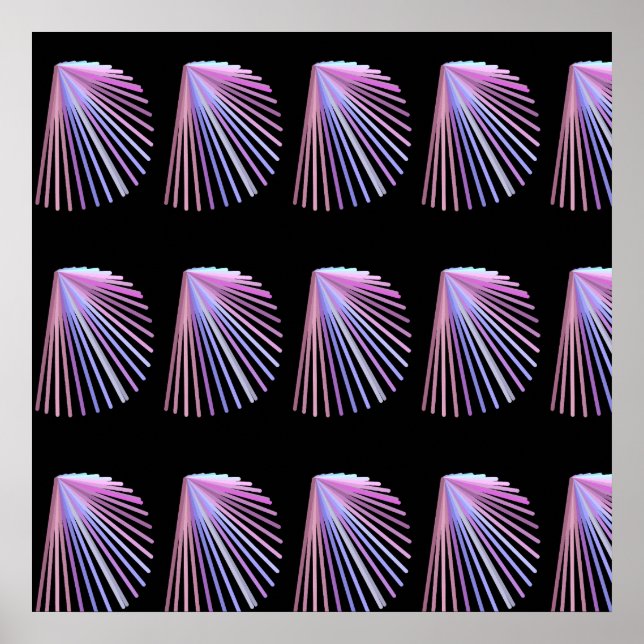 Póster Diseño de conchas marinas en el Art Beach de la Lí (Frente)