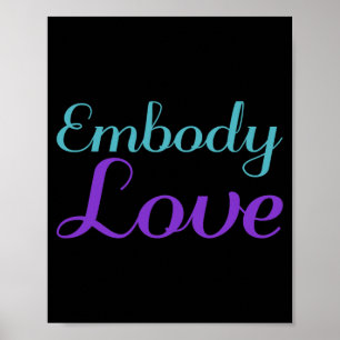 Póster Diseño de Conciencia de Prevención del Amor Embody