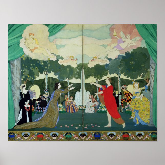 Póster Diseño de cortinas para el "teatro libre" en (Frente)