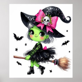 Póster Diseño de cosecha de fantasmas de Mama Retro Hallo