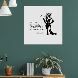 Póster Diseño de cotización de estilo glam personalizado