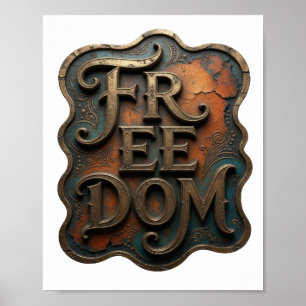 Póster Diseño de cotización Dynamic Gold FREEDOM