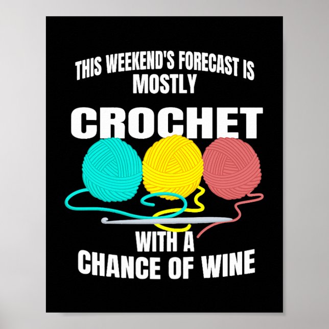 Póster Diseño de Crocheting para mujeres para citas de pu (Frente)