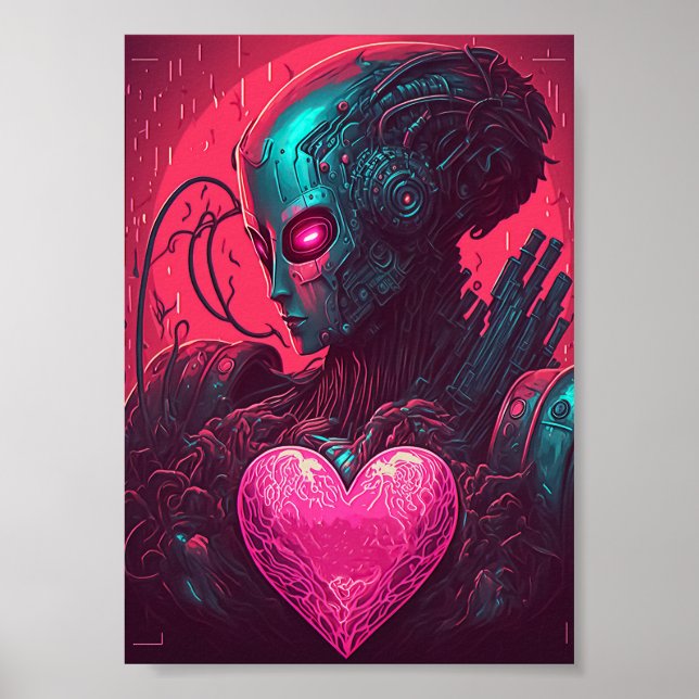 Póster Diseño de "Cyber Valentine" para cibernetica (Frente)