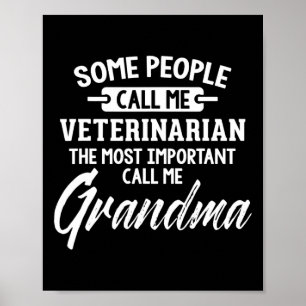 Póster Diseño De Día de la Madre Para Una Abuela Veterina