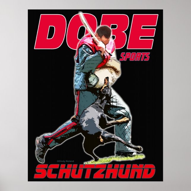Póster Diseño de Dobe Sport Schutzhund (Frente)