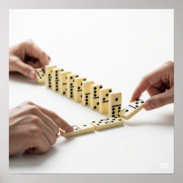 Póster Diseño de Dominoes clásicos
