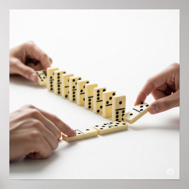 Póster Diseño de Dominoes clásicos (Frente)